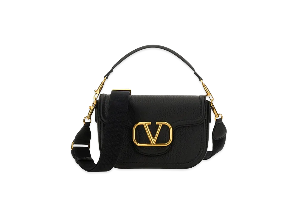 Valentino Women's Leather Alltime Shoulder Bag "Black"
