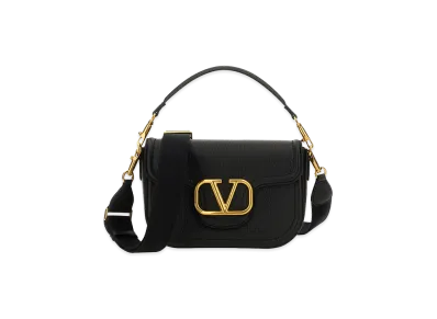 Valentino Women's Leather Alltime Shoulder Bag "Black"