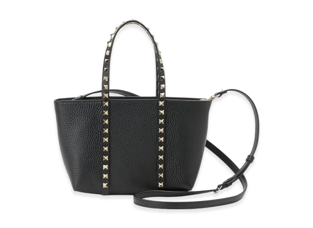 Valentino Rockstud Small Tote "Black"