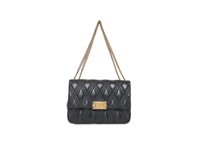 Valentino Women's Nappa Leather Large Quiltie 67 Shoulder Bag "Black"