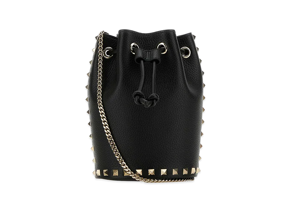 Valentino Women's Leather Bucket Bag "Black"