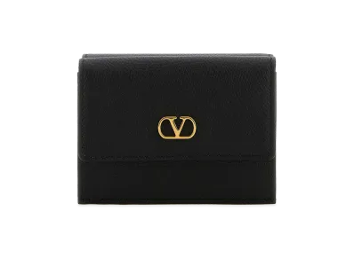Valentino Women's Leather Wallet "Black"