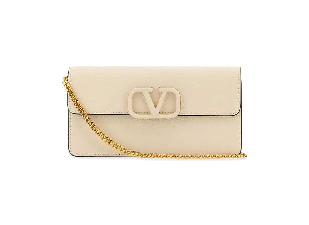 Valentino Women's Leather Clutch "Ivory/White"