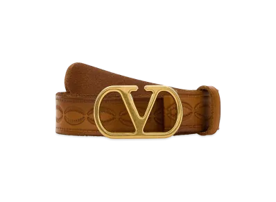 Valentino Women's Leather Belt "Camel"