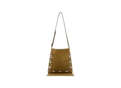 Valentino Suede Nellcote Crossbody Bag "Beige"