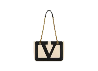 Valentino Nappa Leather Small Viva Superstar Shoulder Bag "Ivory/White"