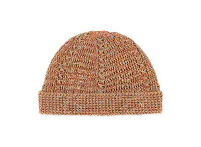 Valentino Linen Blend Knitted Vlogo Signature Beanie Hat "Multicolor"