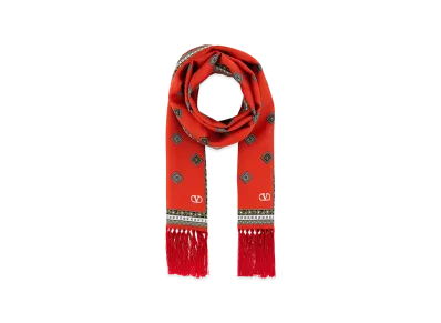 Valentino Silk Bandeaux Chamber Foulard "Printed"