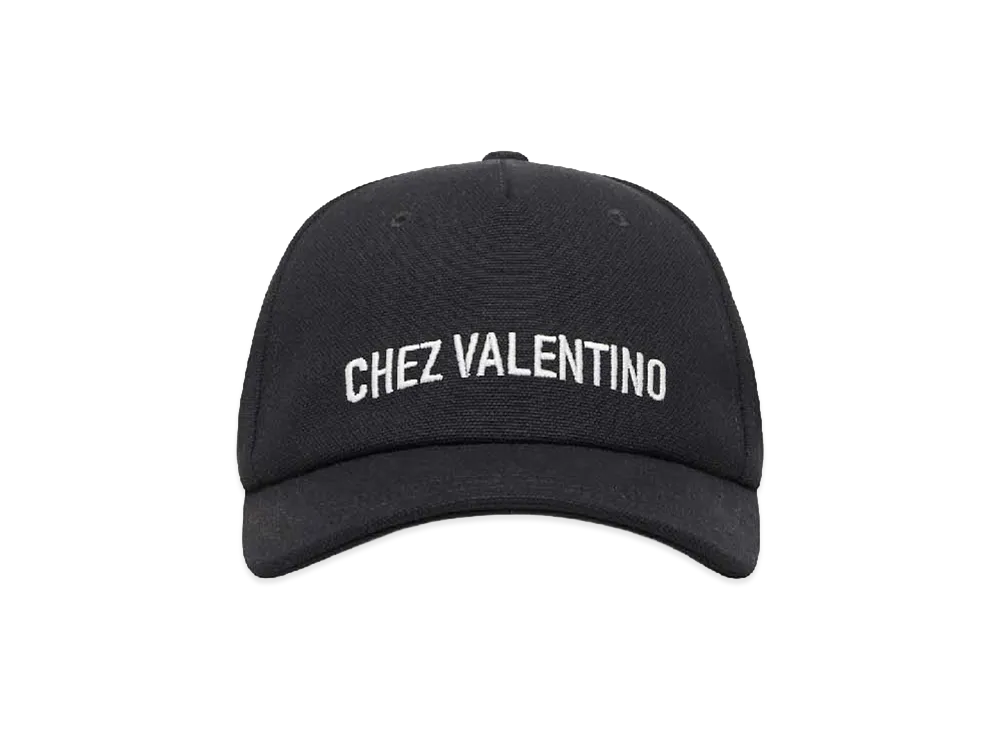 Valentino Cotton Baseball Cap "Black"