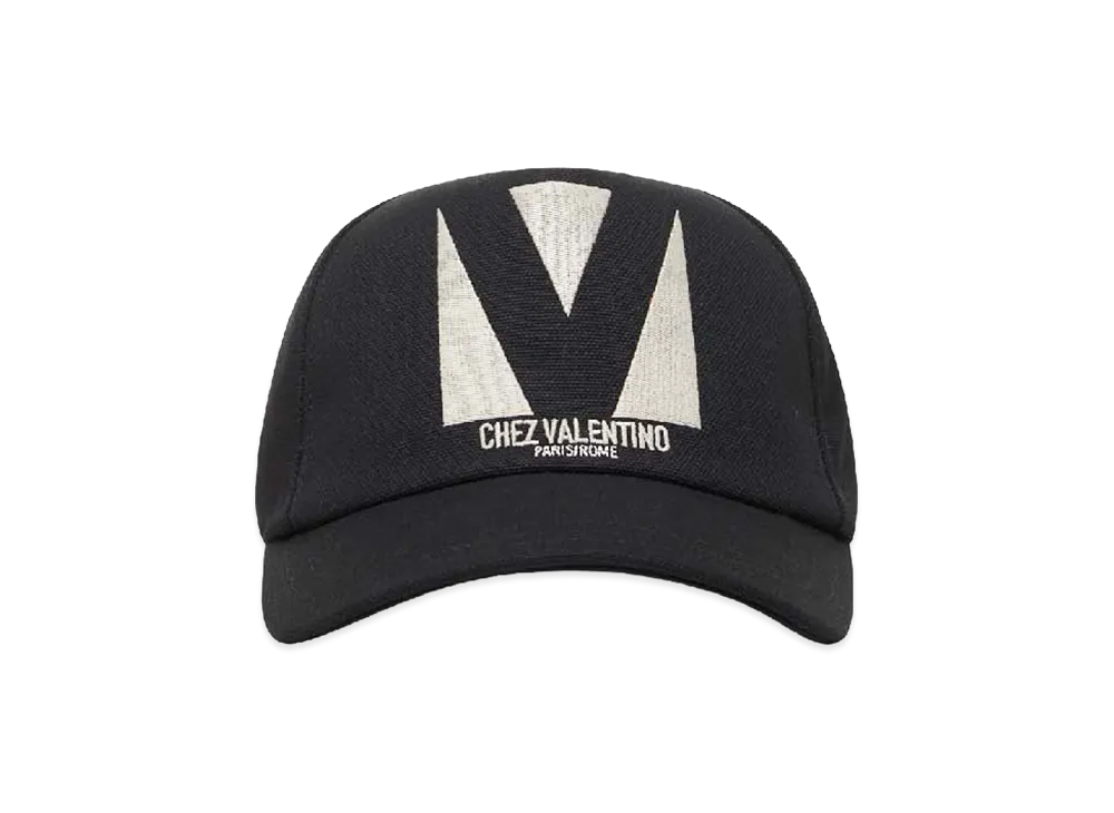 Valentino Cotton Baseball Cap "Black"