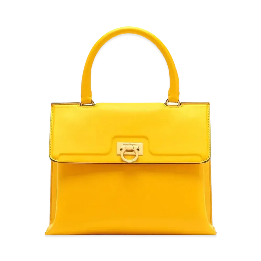 Salvatore Ferragamo Trifolio Top Handle (S) "Sunshine"