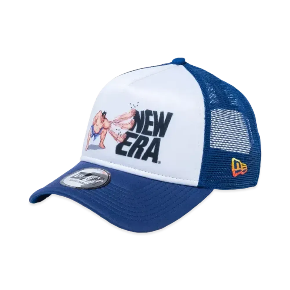 NEW ERA x STREET FIGHTER 2 9FORTY A-Frame Tracker Edmund Honda "White/Slate"