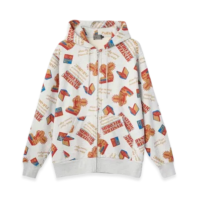 HYSTERIC GLAMOUR Hysteric Records Pattern Hoodie "Gray"