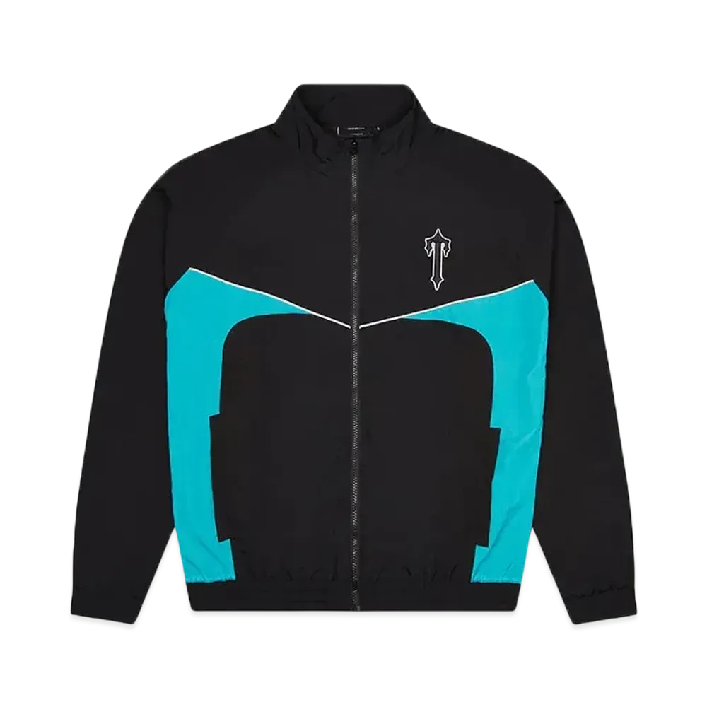 TRAPSTAR Irongate Shell Tracksuit "Black/Teal"