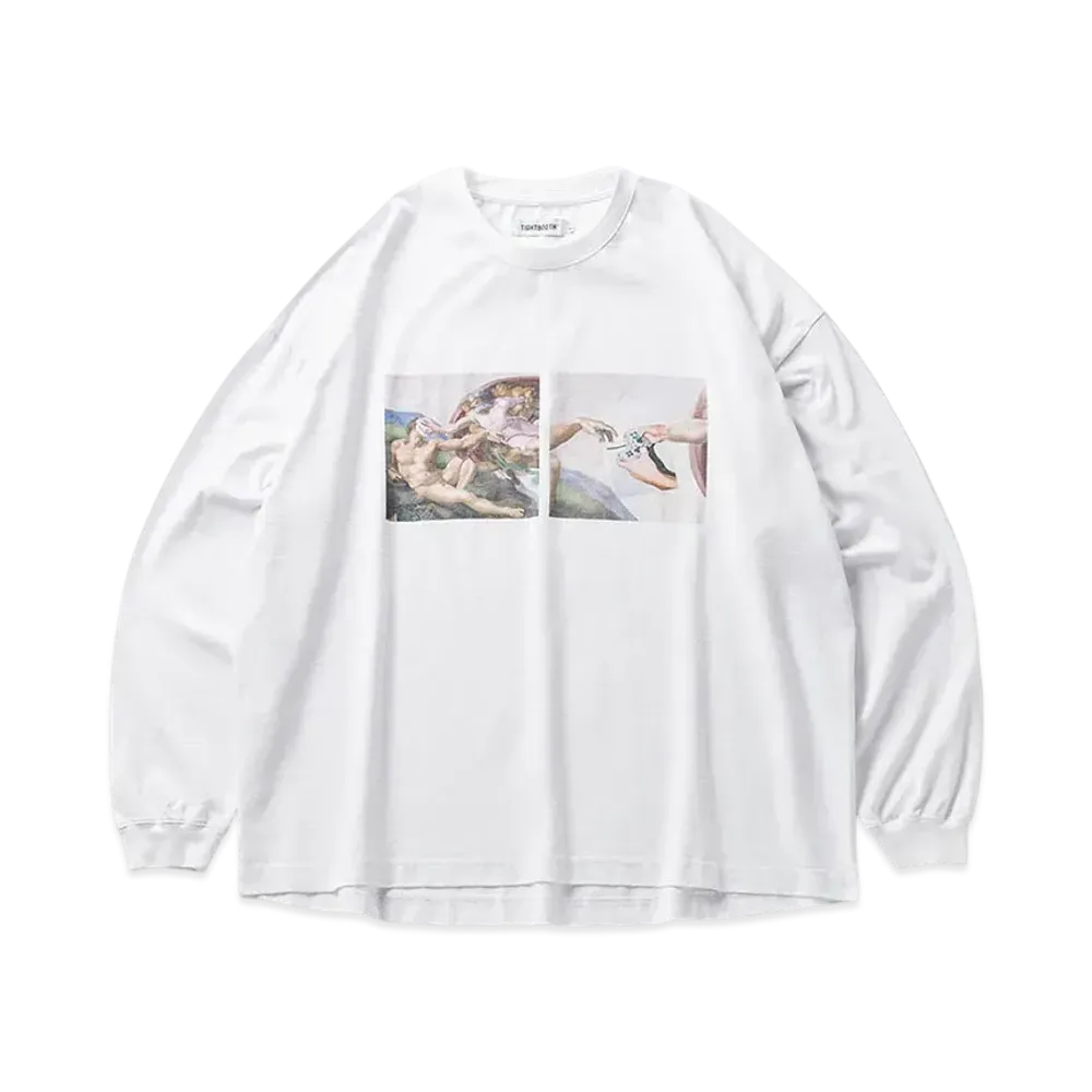 TIGHTBOOTH Pass The Pie L/S T-Shirt "White"