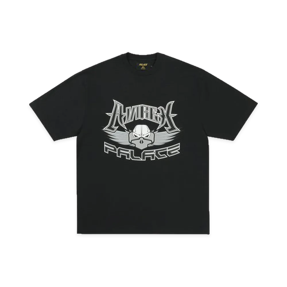 PALACE x AVIREX T-Shirt "Black"