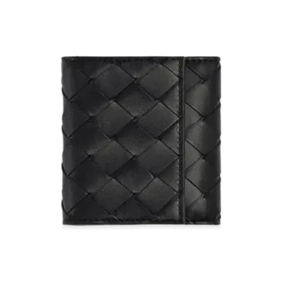 Bottega Veneta Bifold Card Holder "Nero"