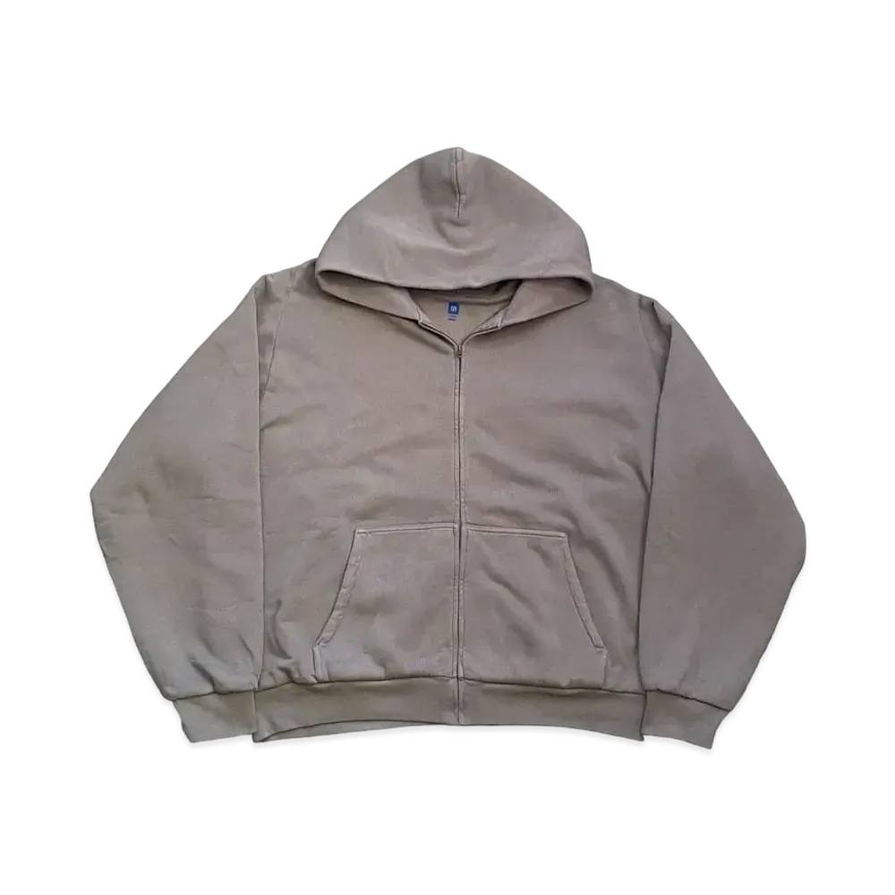 YEEZY GAP Fade Processing Doubleface Sweat Zip Hoodie "Graige"