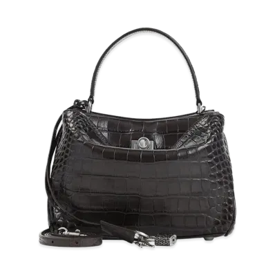 BALENCIAGA Women's Rodeo Top Handle Handbag "Ebony"