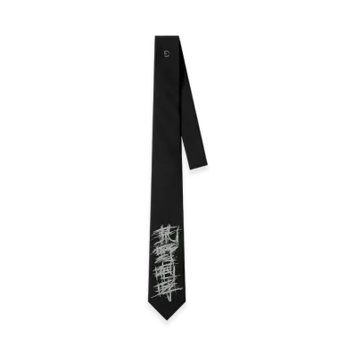 WILDSIDE YOHJI YAMAMOTO x GOOPiMADE ROAR Kanji Tie "Black"