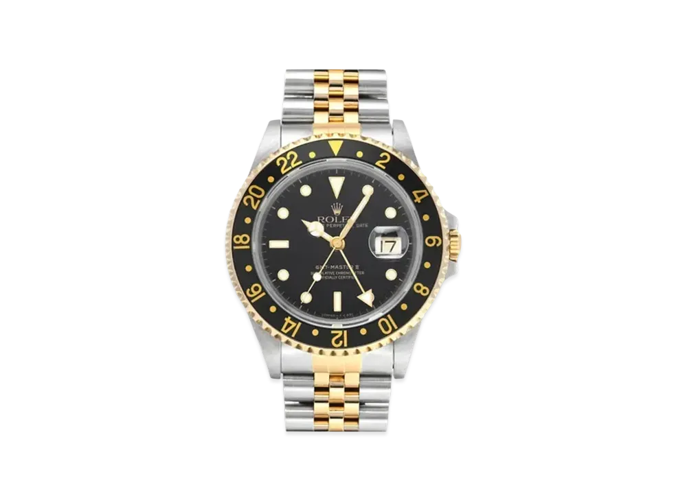 ROLEX GMT Master II "Black/Stainless Steel/Yellow Gold"