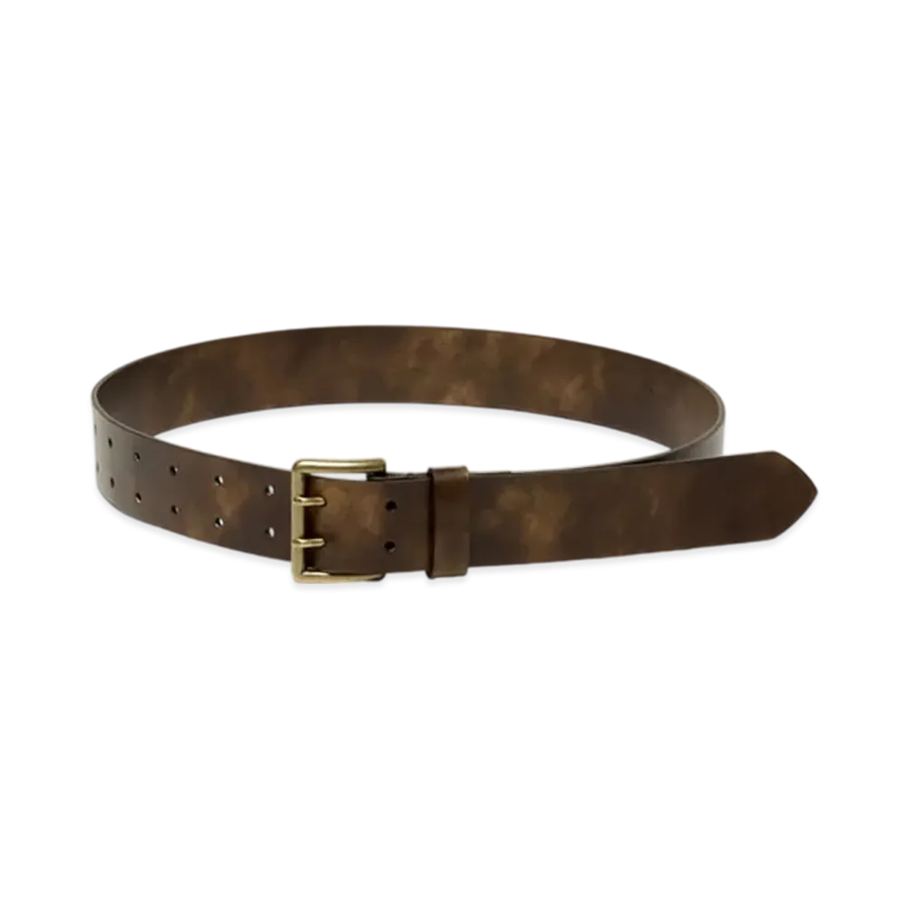 AURALEE Two-Hole Buckle Belt "Brown"
