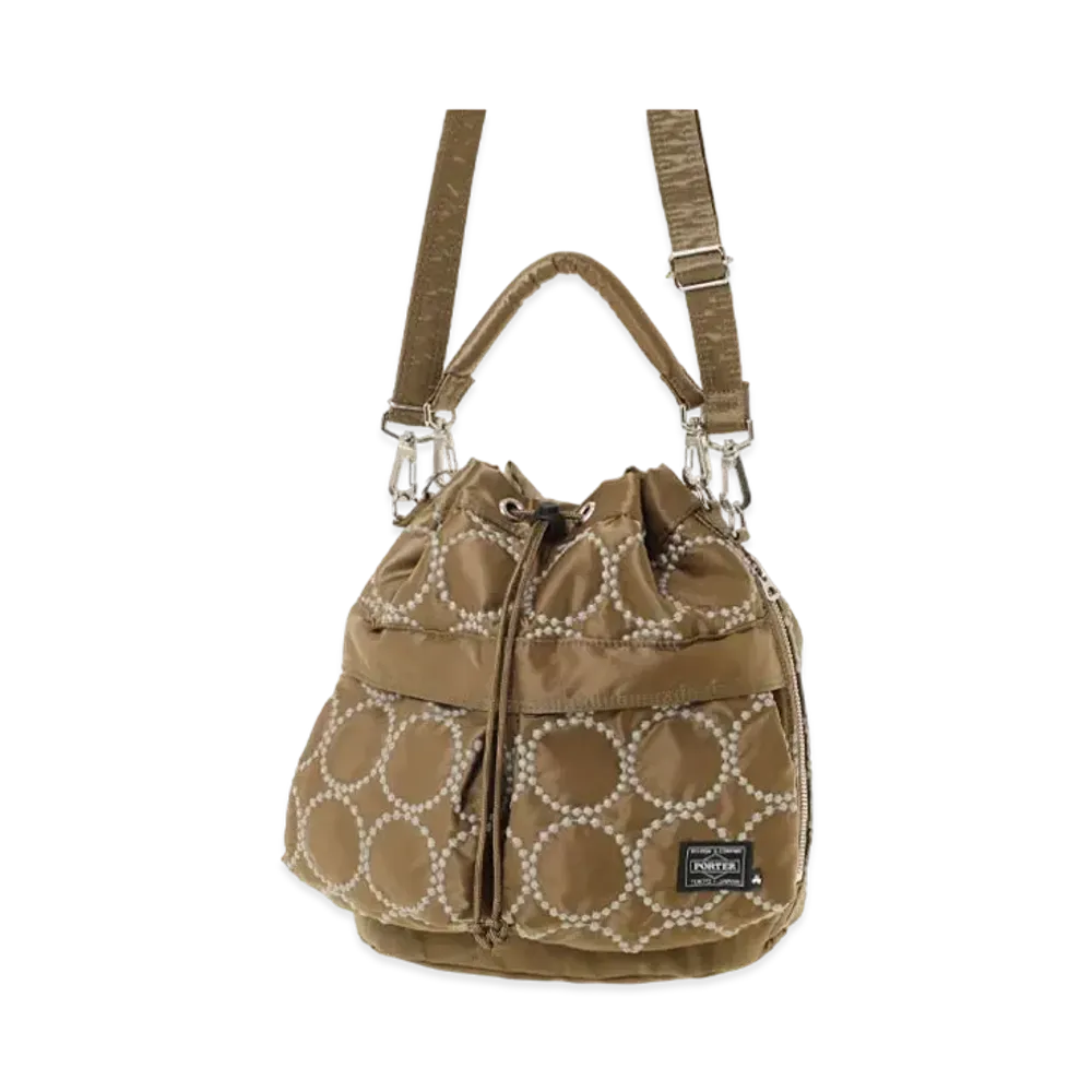 PORTER x mina perhonen Tambourine 2Way Tool Bag "Beige"