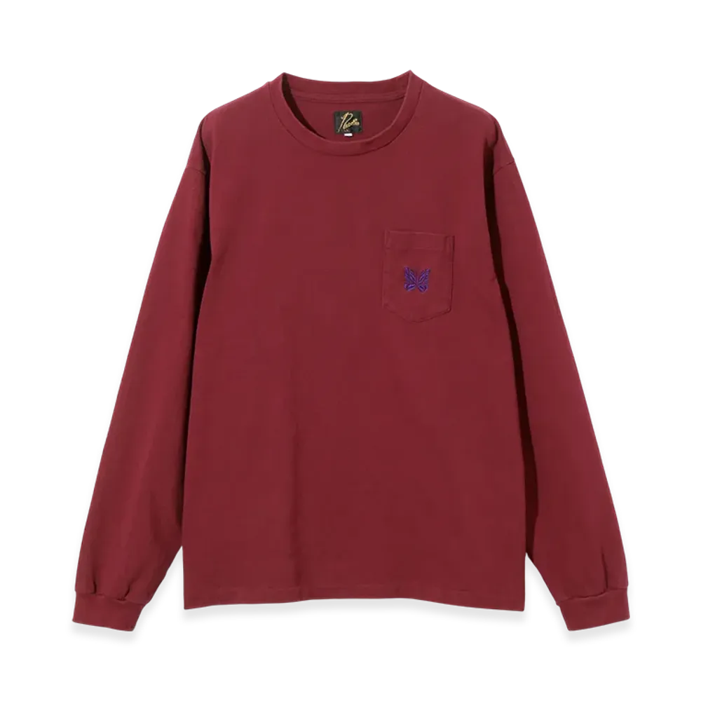 NEEDLES L/S Pocket Tee - Cotton Jersey "Red"