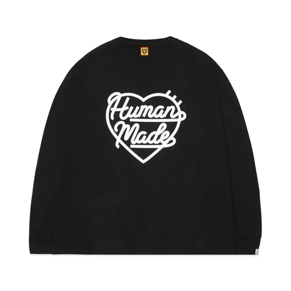 HUMAN MADE HEART L/S T-SHIRT "Black"
