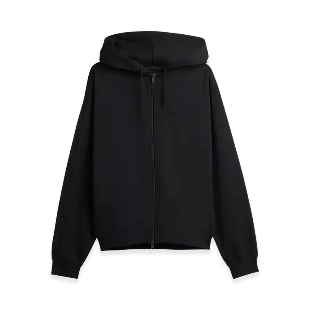 Y-3 Brushed Terry Zip Hoodie "Black"