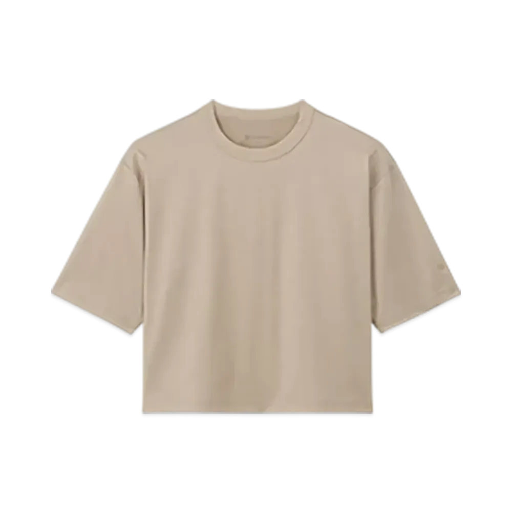 Goldwin Rio Optimum Plating Jersey Short T-Shirt (C3fit/Ladies) "Grayish Sand"