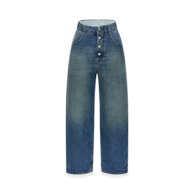 MM6 Maison Margiela Women's Straight Leg Jeans "Light Blue"
