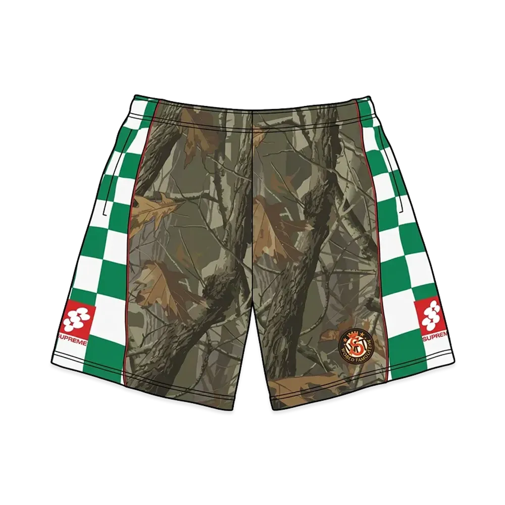 Supreme Checkerboard Soccer Short "Realtree Hardwoods Camo"