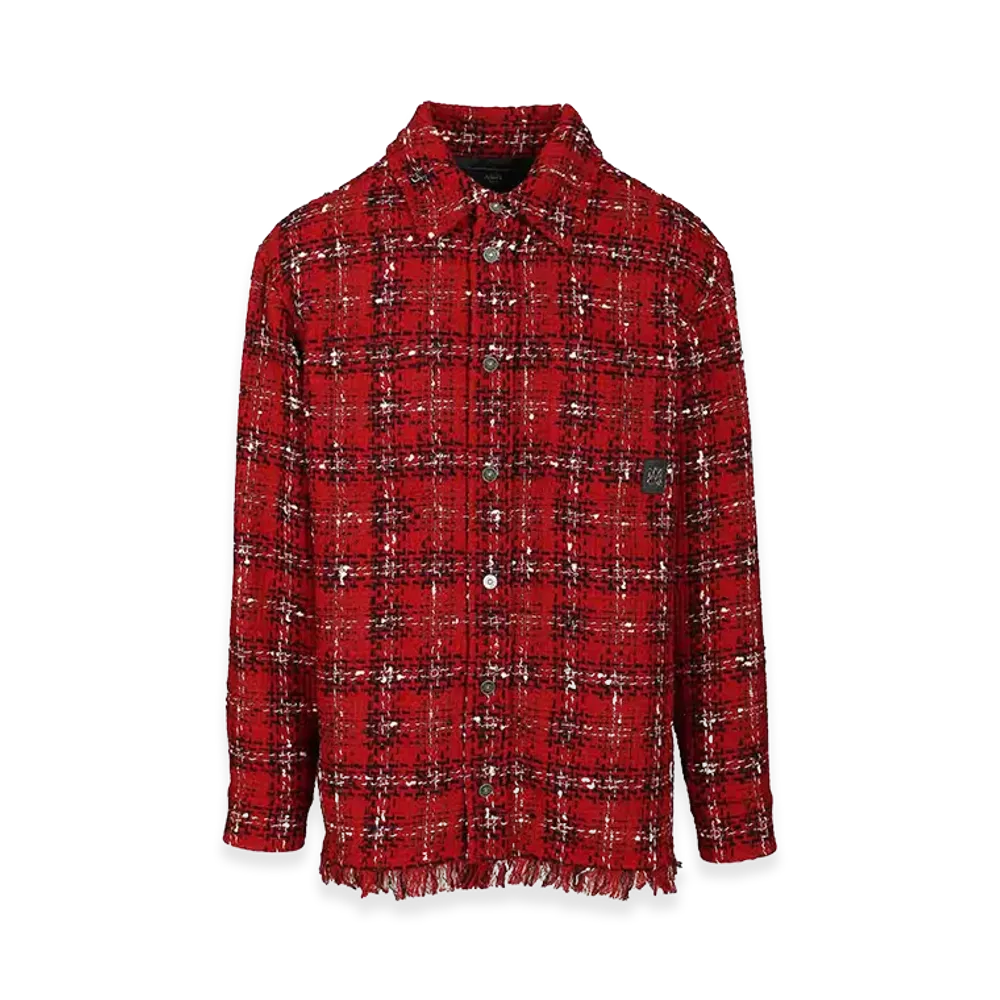 AMI PARIS Flannel Jacket "Red"