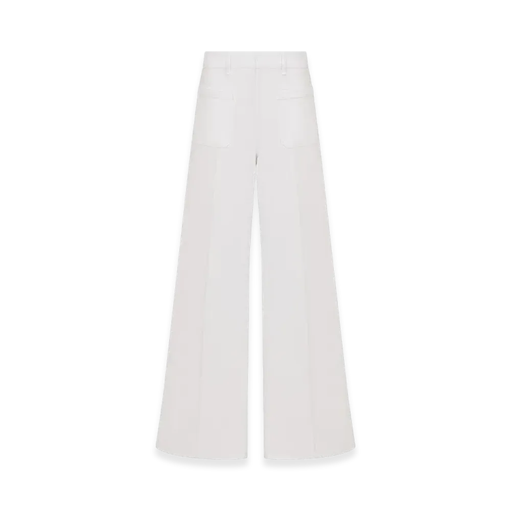 Dior Women's 8 Flared Jeans D04 "White Denim"