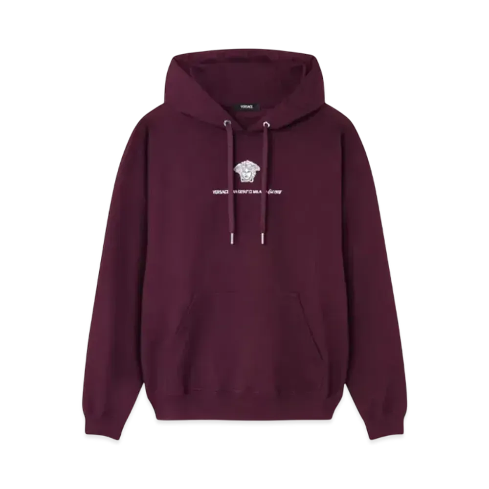 Versace Hoodie Medusa Milan "Burgundy"