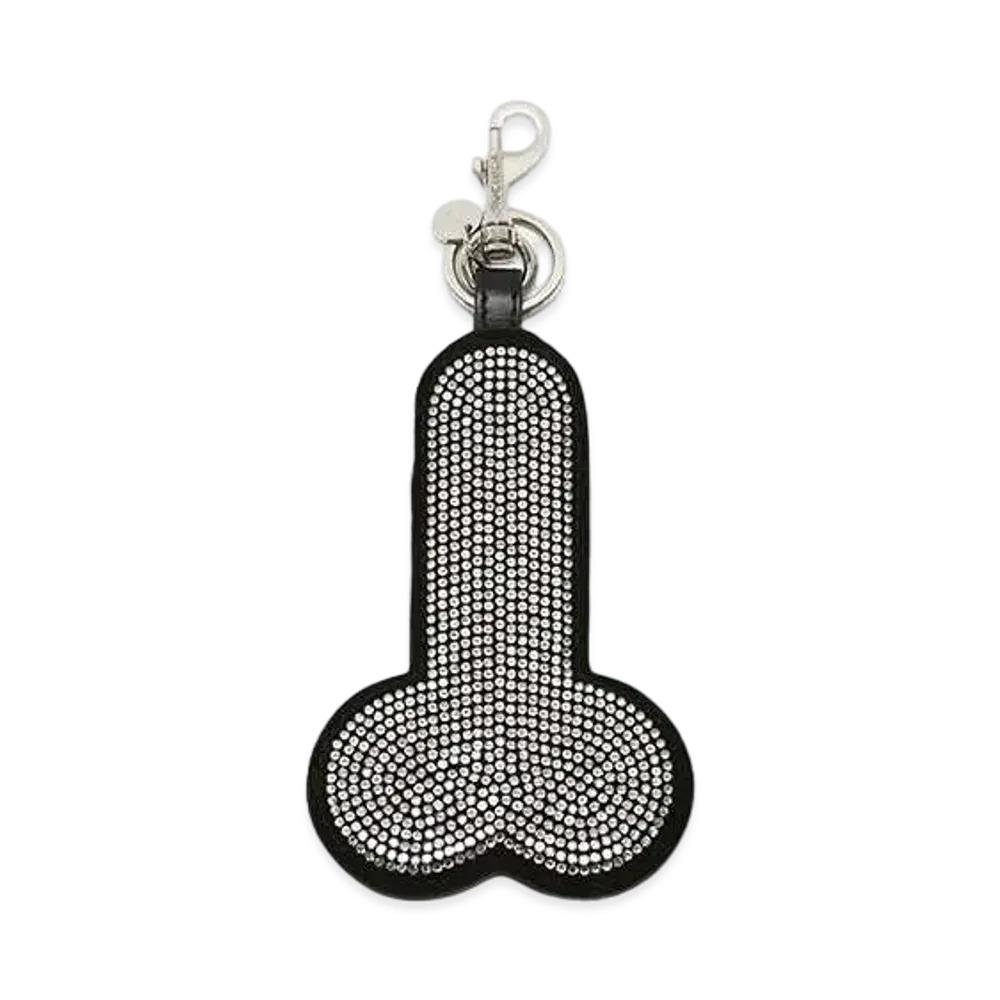 JW ANDERSON Bijou Rim Key Chain "Silver/Black"