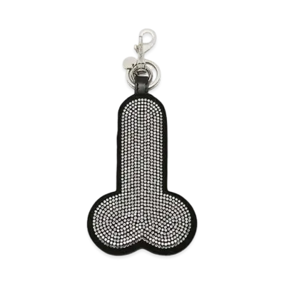 JW ANDERSON Bijou Rim Key Chain "Silver/Black"
