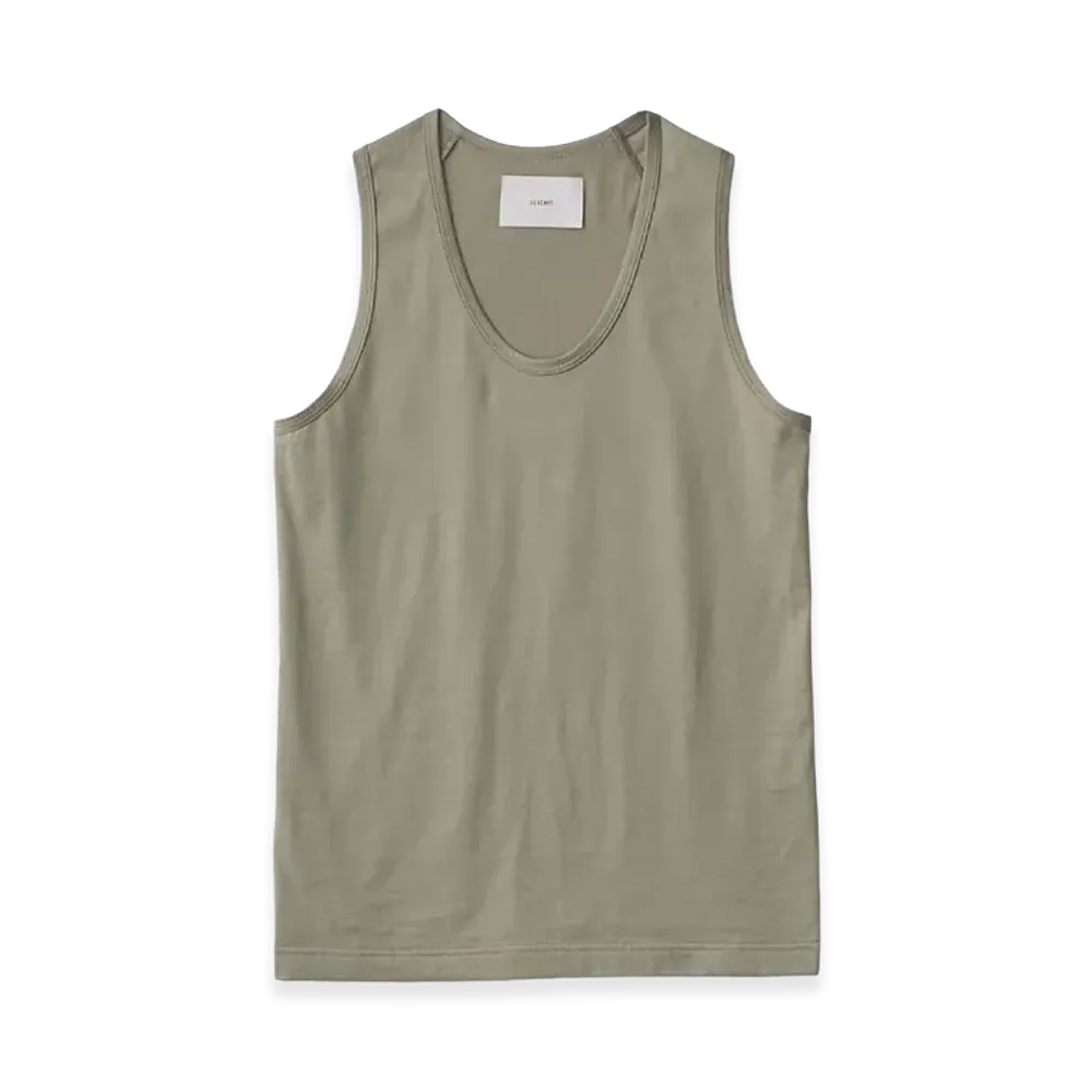 ssstein Suvin Cotton Tank Top "Khaki"