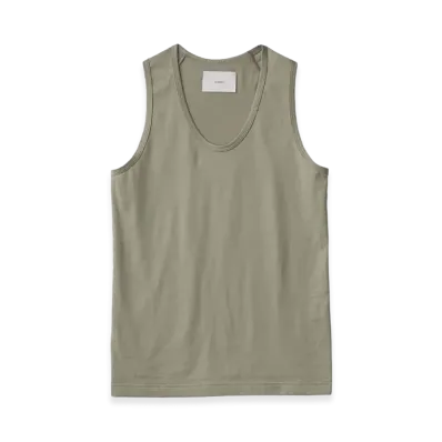 ssstein Suvin Cotton Tank Top "Khaki"