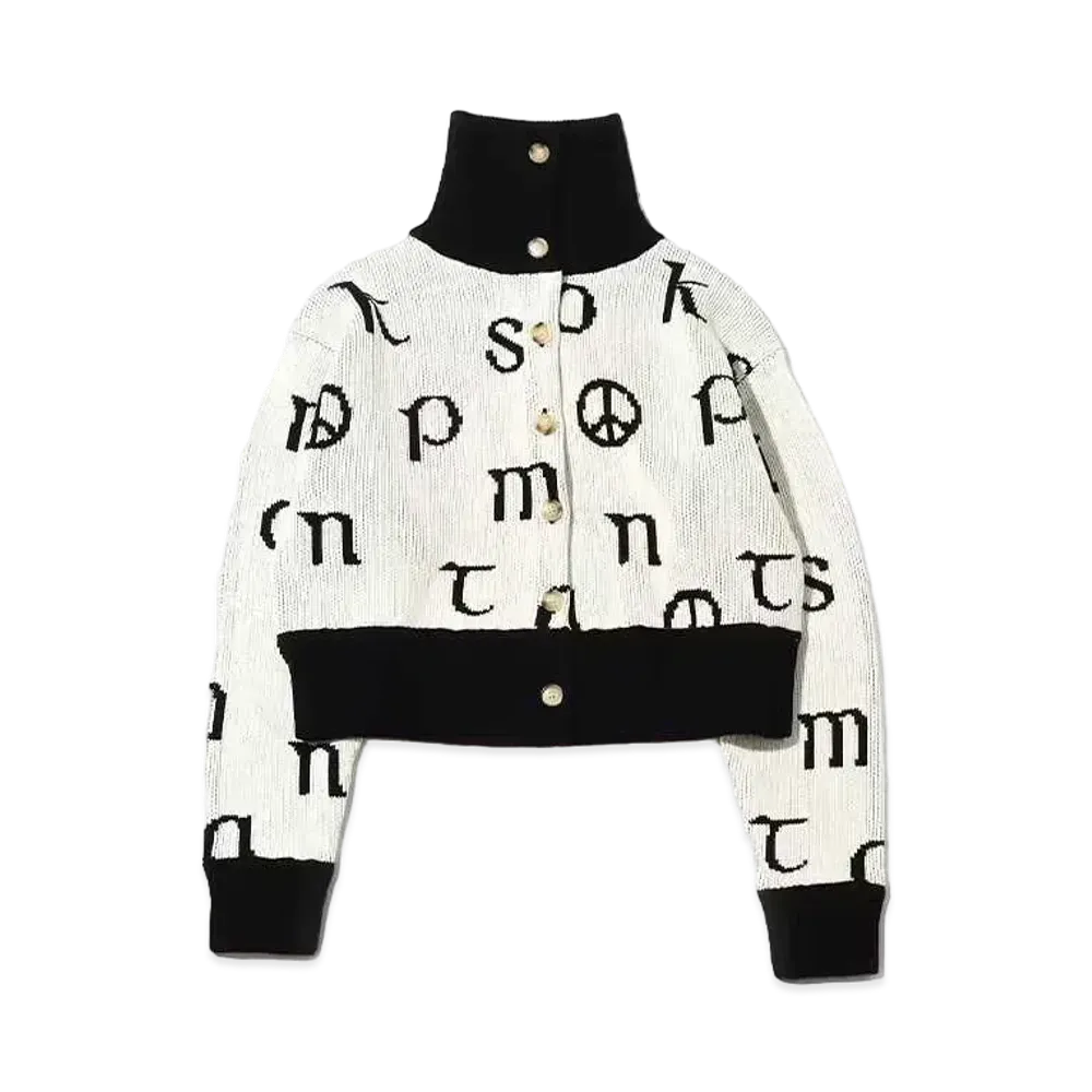 atmos pink Big Neck Sougara Cardigan "Ivory"