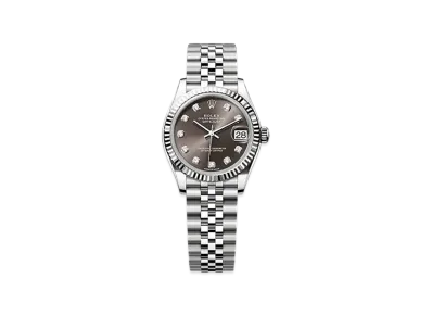 ROLEX Datejust 31mm Oystersteel & White Gold 278274 "Dark Grey"