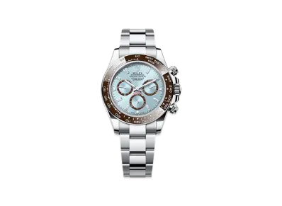 ROLEX Cosmograph Daytona 40mm Platinum 126506 "Ice Blue/Chestnut Brown"