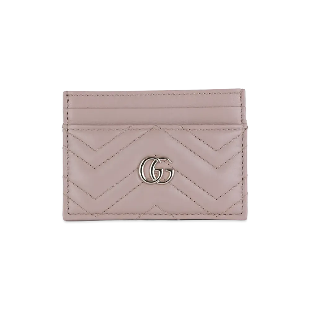GUCCI Women's Leather Card Holder "Pink"