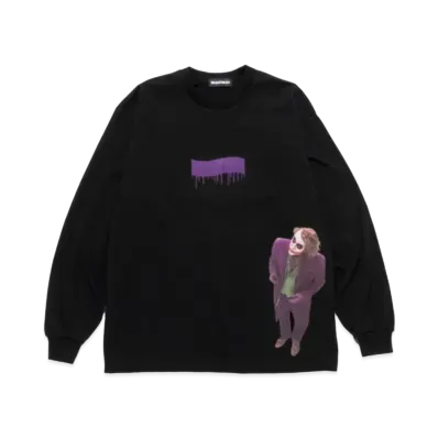 GOD SELECTION XXX x The Dark Knight Long Sleeve T-shirt GX-A25-DNLT-01 "Black"