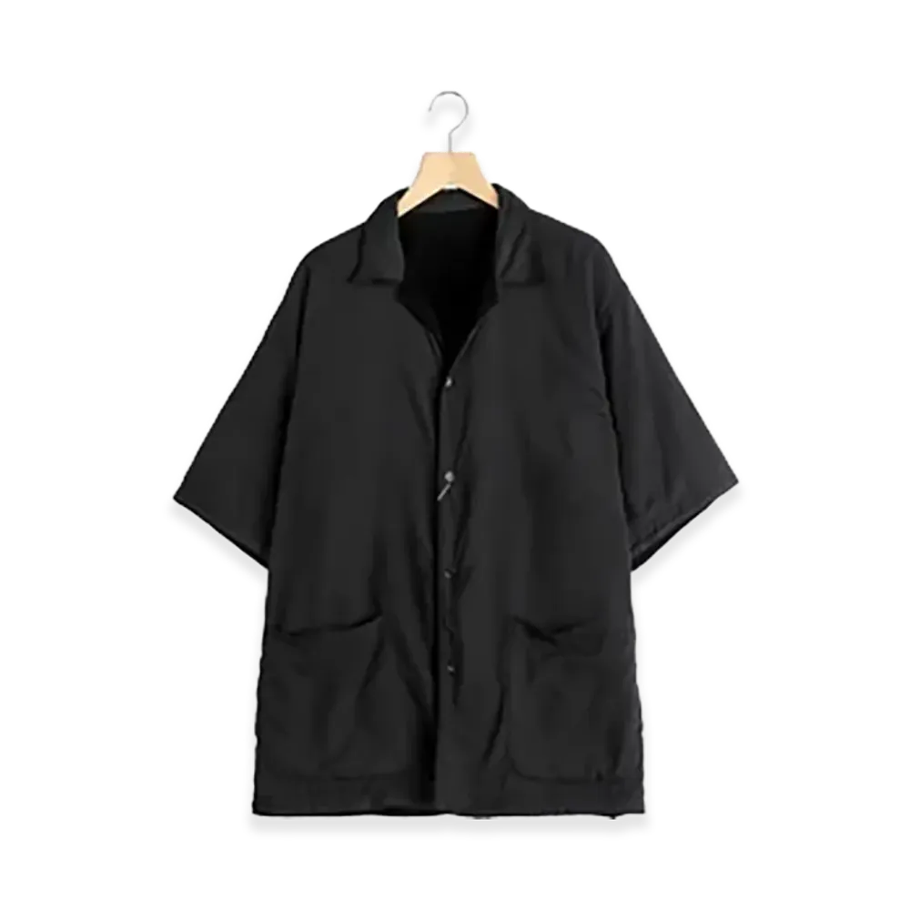 COMOLI Reversible S/S Shirt "Black"