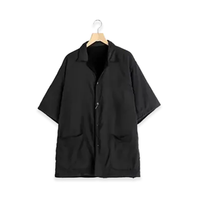 COMOLI Reversible S/S Shirt "Black"