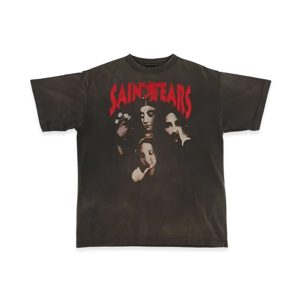 SAINT Mxxxxxx Denim Tears Faces S/S Tee "Black"