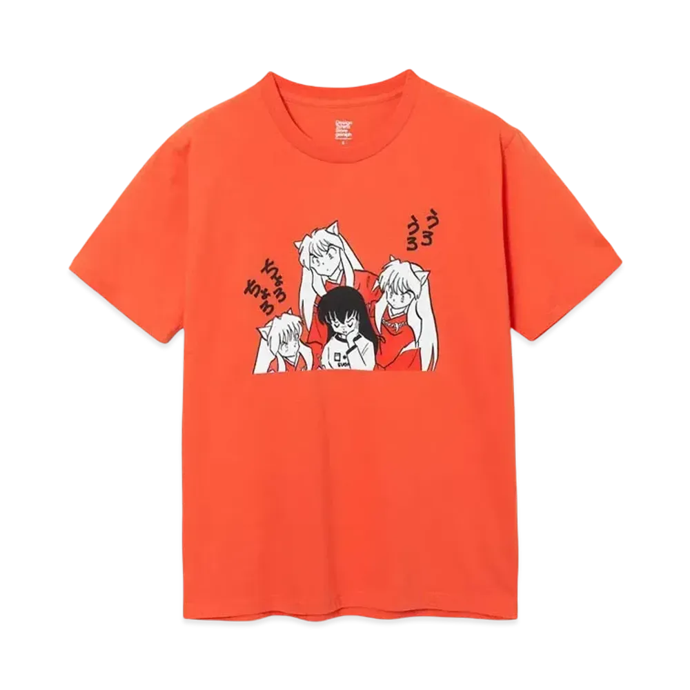 graniph x Inuyasha And Kagome Higurashi T-Shirt "Vermilion Red"