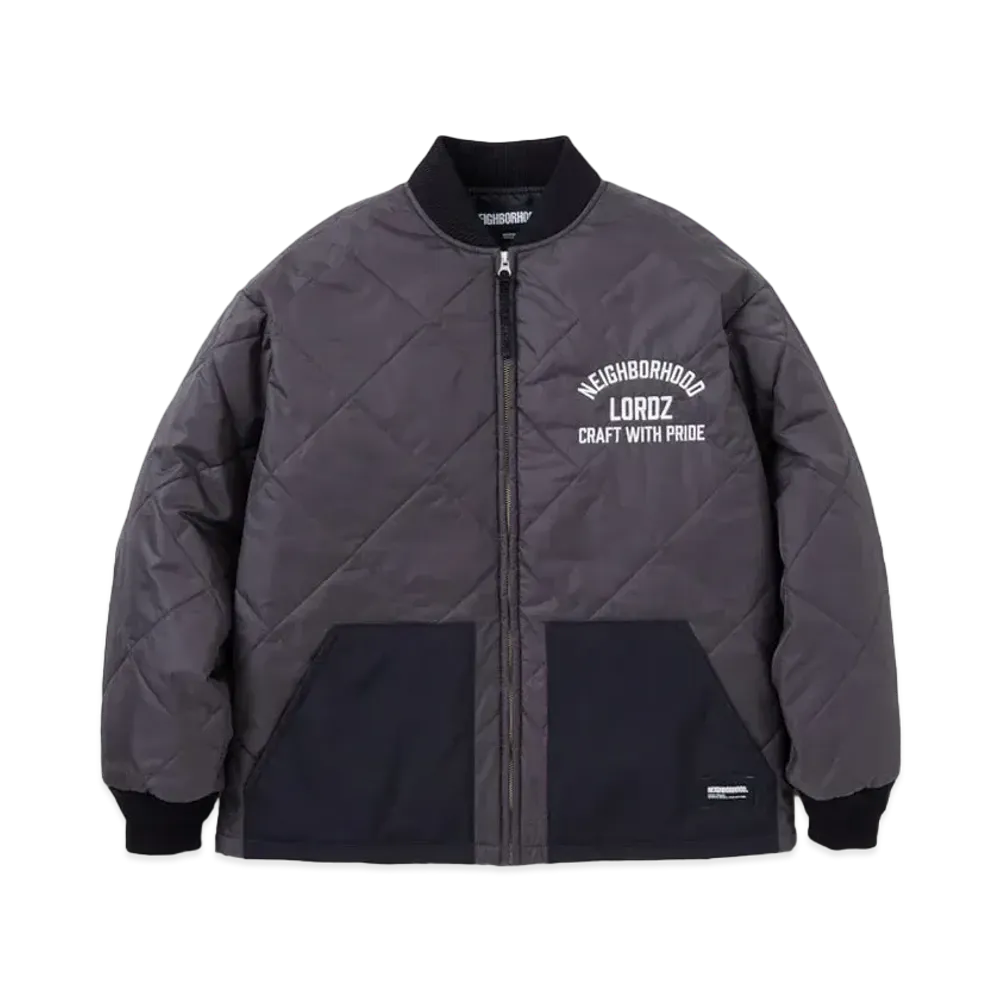 NEIGHBORHOOD x Lordz of Brooklyn Quilt Jacket "Charcoal"